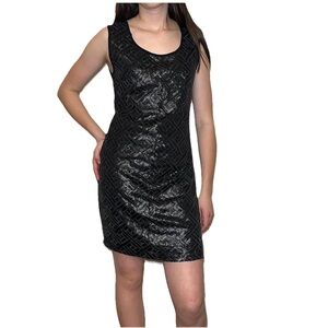 Chelsea Violet Black Sequin Dress NWT Sleeveless Women's Small Prom Cocktail